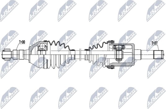 Drivaksel NTY NPW-PL-167