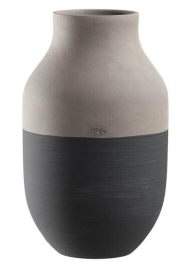 Kähler - Omaggio Circulare vase 31 cm antrasittgrå Kähler - Omaggio Circulare vase 31 cm antrasittgrå