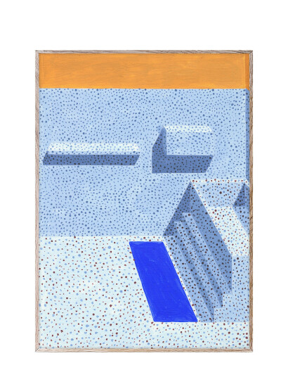 Paper Collective Bathroom Stories 02 - 70X100 - Blue - 70X100CM x 70