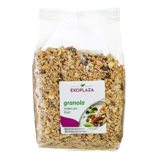 Ekoplaza Granola med Nøtter og Frukt Øko 500gr Ekoplaza Granola med Nøtter og Frukt Øko 500gr
