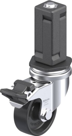 Blickle 848952 Lra-Poa 50G-Fi-Ev04 Styrehjul Med Brems - Hjuldiameter: 50 Mm - Bæreevne (Maks.): 75 Kg - 1 Stk