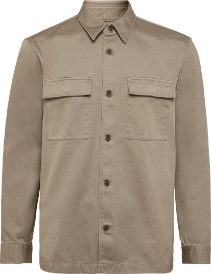 Calvin Klein Ls Heavy Utility Ctn Twl Easy Ov Beige XXL