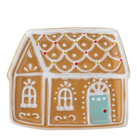 Bloomingville   Ginnie serveringsfat 15,5x2x14 cm pepperkakehus
