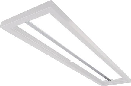 Sg Armaturen Sense 300X1200 Hvid Påbygningsramme Aluminium