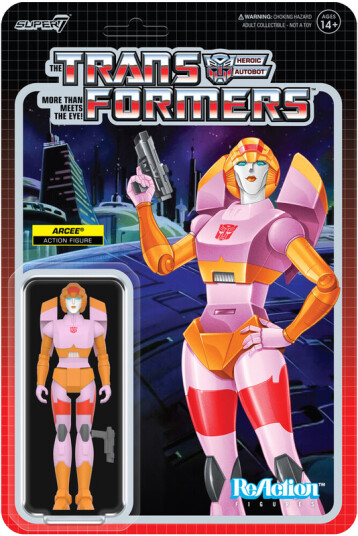 Transformers Reaction Figures Wv8 Arcee Pink & Orange