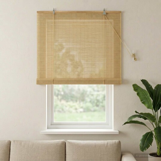 vidaXL Rullegardin Naturlig 100 x 160 cm Bambus