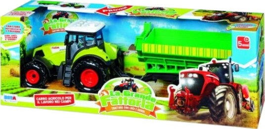 Rstoys Traktor Med Friksjonsdrift Og Tilhenger Lys Og Lyd Flerfarget 3+ År Rstoys Traktor Med Friksjonsdrift Og Tilhenger Lys Og Lyd Flerfarget 3+ År