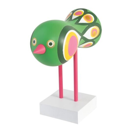 Design House Stockholm Birds 1967 no 2 16 cm grønn/rosa