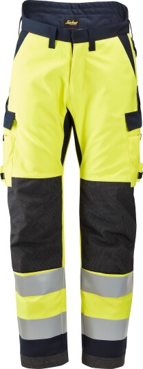 Snickers Workwear 6663 Vinterbukse varsel, gul/marineblå 64, Klær