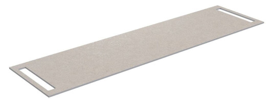 Korsbakken Benkeplate HPL med Håndkleholder Sand / 2 Sider 180cm
