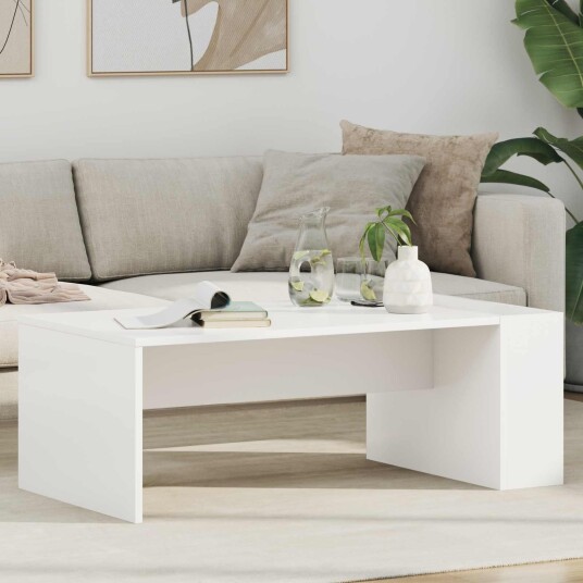 Kaffebord Hvit 95 x 50 x 34 cm Konstruert tre
