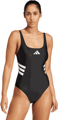 Adidas 3-Stripes U-back Swimsuit badedrakt dame Black 40