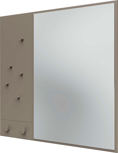 Memo Wall Mirror With Notice Board Truffle