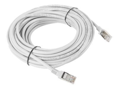 Lanberg Koblingskabel Rj-45 Hann Til Rj-45 Hann 10 M Utp Cat 6 Flertrådet Uten Hindringer Formstøpt Ral 7035 Grå
