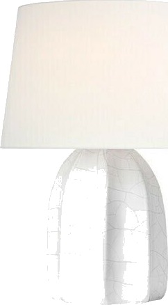 Melanie 12" Cordless Accent Lamp Crackled Ivory