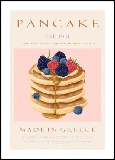 Stacked Berry Pancakes Plakat / 40x50 Stacked Berry Pancakes Plakat / 40x50