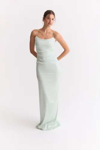 Nelly   Grønn   Fancy Satin Dress