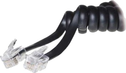 S Conn RJ10 Kabel 10m RJ10/RJ10 Hann/Hann Svart Gjennomsiktig S Conn RJ10 Kabel 10m RJ10/RJ10 Hann/Hann Svart Gjennomsiktig