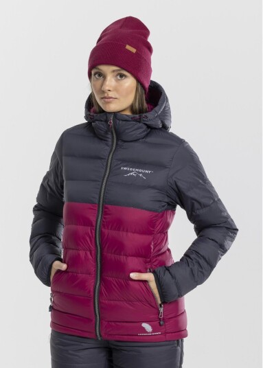 Swedemount Östersund Down Jacket 2.0 W Charcoal/Plum 38 Vinterjakker