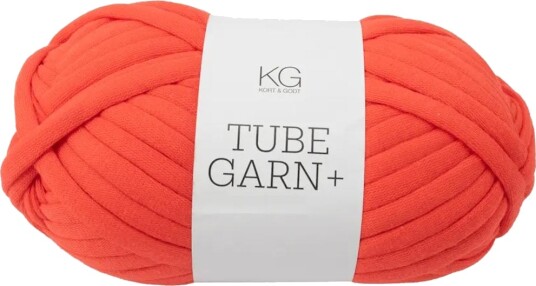 Kort og Godt Tubegarn+ 7mm Rød-Oransje 4704, 120g