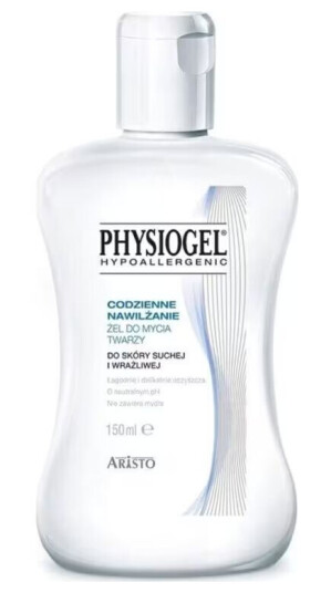 Physiogel Daily Moisturizing ansiktsvaskegel for tørr og sensitiv hud 150ml