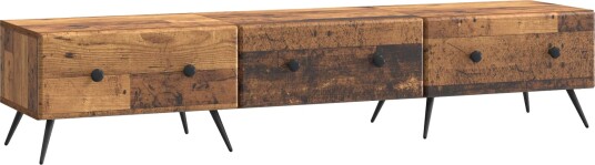 TV skap med skuff Gammelt tre 147 x 34,5 x 30 cm Konstruert tre TV skap med skuff Gammelt tre 147 x 34,5 x 30 cm Konstruert tre