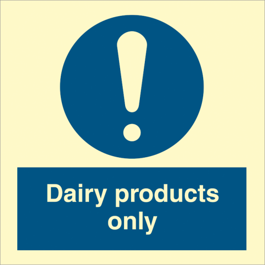 Dairy products only Dairy products only
