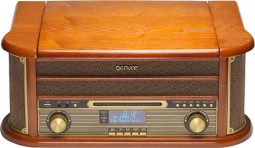 Denver MRD-51 Retro Musikkcenter DAB+ Platespiller Brun