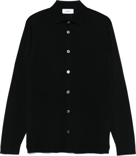 Lardini, Herre, Skjorter, Svart, M,
