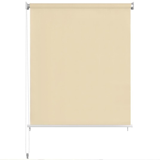 vidaXL Utendørs rullegardin 140X140 cm krem