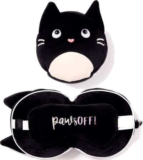 Puckator Resteazzz Fine feline cat travel pillow eye mask (øyemaske) 157490 Puckator Resteazzz Fine feline cat travel pillow eye mask (øyemaske) 157490