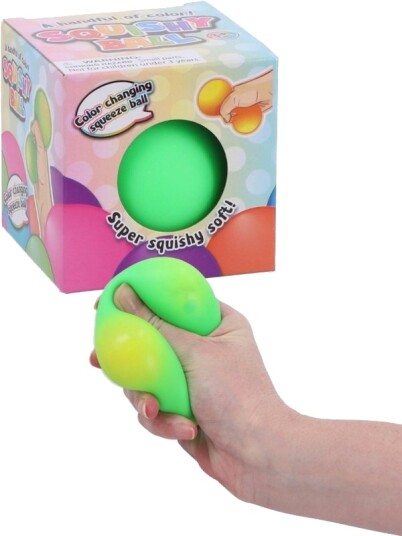Super Squishy Fidget Ball myk ball som endrer farge når den klemmes