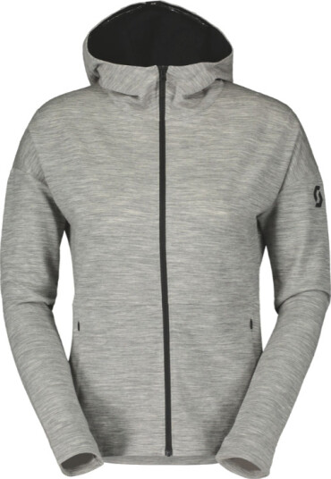 SCOTT Commuter Merino Hoody til Kvinner, Grå