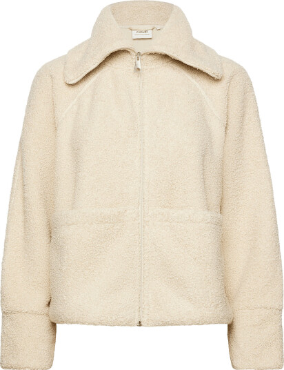 Casall Sherpa Short Zip Jacket Cream XL