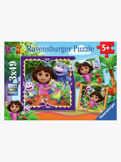 Puslespill 2x49 Dora Utforskeren Ravensburger Puslespill 2x49 Dora Utforskeren Ravensburger