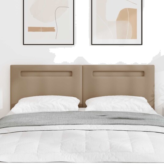 Sengegavl Enkel Design Cappuccino 160 cm Syntetisk Skinn