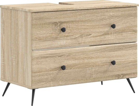 vidaXL Baderomsvaskeskap BREDA Sonoma eik 82 x 41 x 59 cm