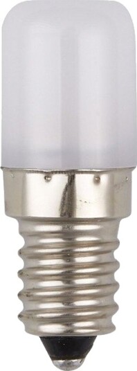 Spl E14 1,8W LED rørpære   5,2cm 130lm 2700K opalt glass   Kulør : Varm