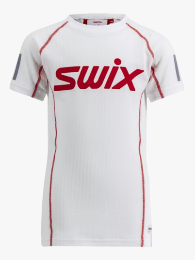 Swix Roadline RaceX Short Sleeve Junior Hvit 128