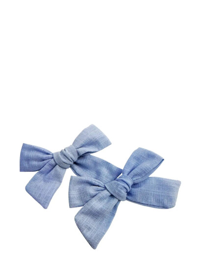 Pipol"s Bazaar Stina Bow 2 Pcs Light Blue Blue ONE SIZE