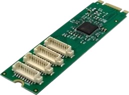 Manhattan Inline Grensesnittkort M.2 Til 4X Seriell 9 Pins Kontakt