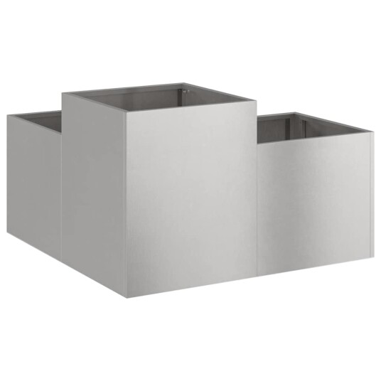  Hageplanter 80x80x48 cm Rustfritt stål