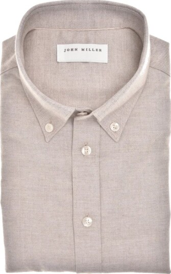 John Miller Herre Skjorter Brun 4XL,