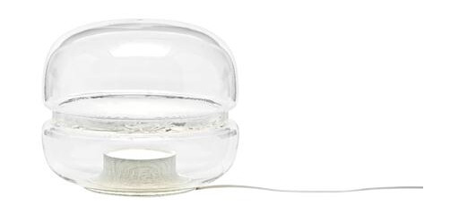 Brokis Macaron Bordlampe Liten Klart Glass/ Hvit Onyx