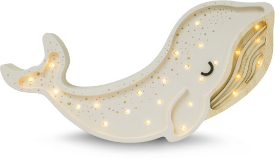 Little Lights Lampe Hval Albino White