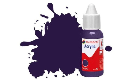 Humbrol Akryl No 68 Purple - Blank 14ml Dropper Bottle