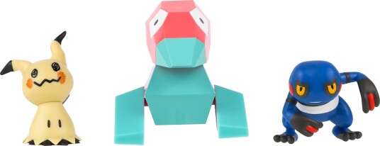 Pokémon Battlefigursett 3-pk Mimikyu, Porygon & Croagunk - Flerfarget Pokémon Battlefigursett 3-pk Mimikyu, Porygon & Croagunk - Flerfarget