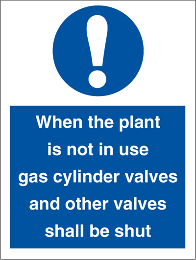Jo Safety When the plant is not in use Photoluminescent Rigid PR NM 200 x 150 mm IMO 106076PRNM