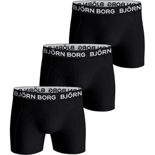 Bjørn Borg Cotton Stretch Boxers 3 Pack Herre Mp/Multipack L Bjørn Borg Cotton Stretch Boxers 3 Pack Herre Mp/Multipack L