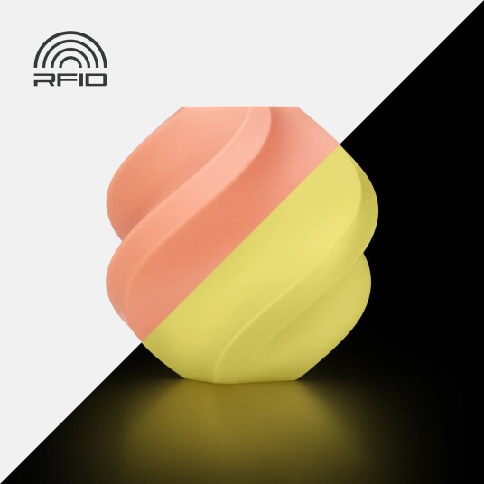 Bambu Lab Bambu Lab PLA Glow Glow Orange 15300 Med spole Bambu Lab Bambu Lab PLA Glow Glow Orange 15300 Med spole